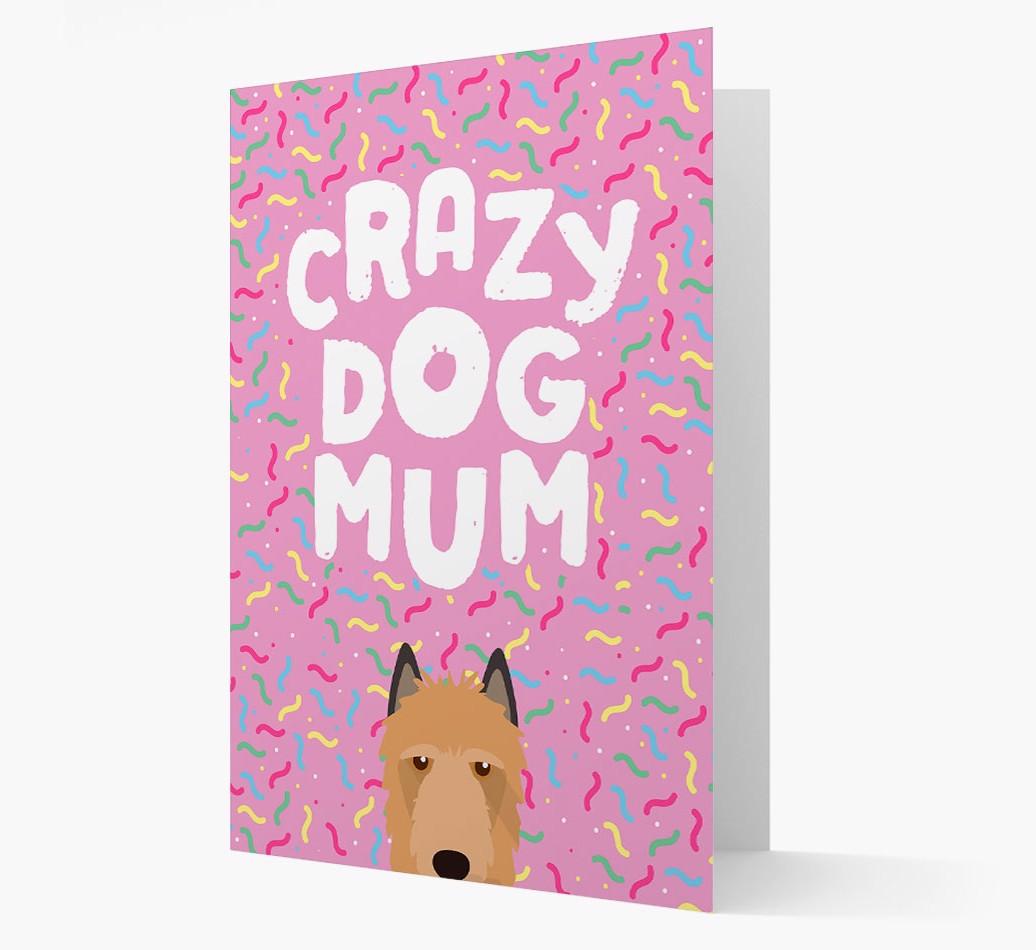 'Crazy Dog Mum' - Personalised {breedFullName} Card