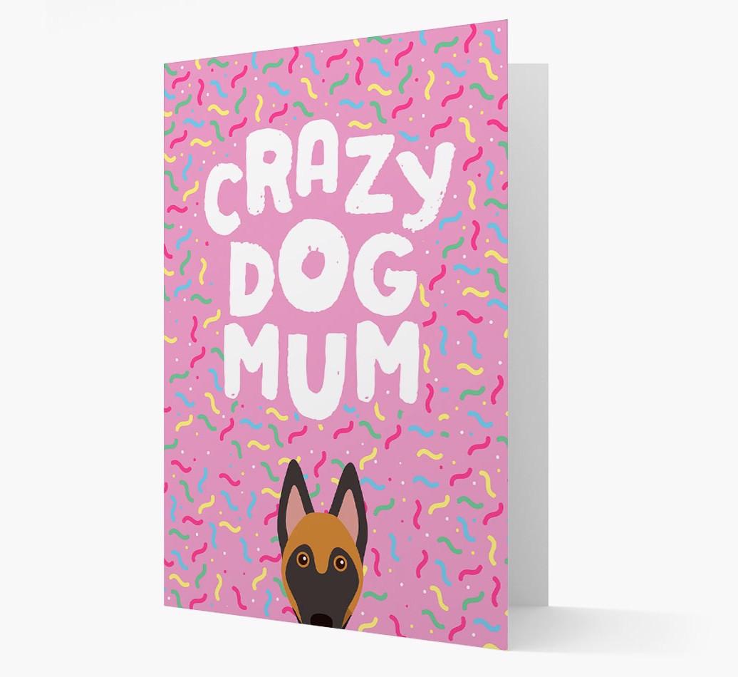 'Crazy Dog Mum' - Personalised {breedFullName} Card
