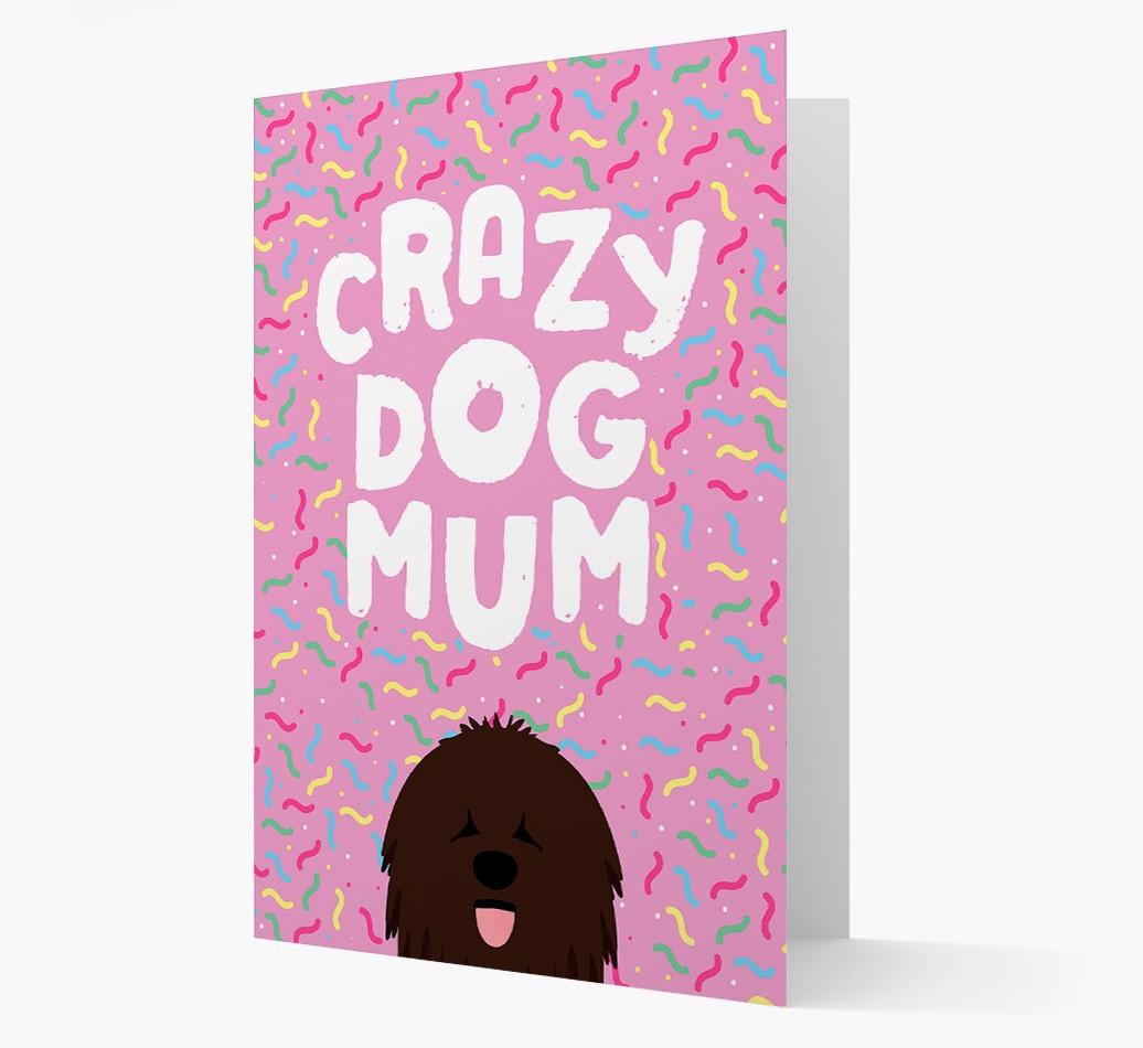 'Crazy Dog Mum' - Personalised {breedFullName} Card
