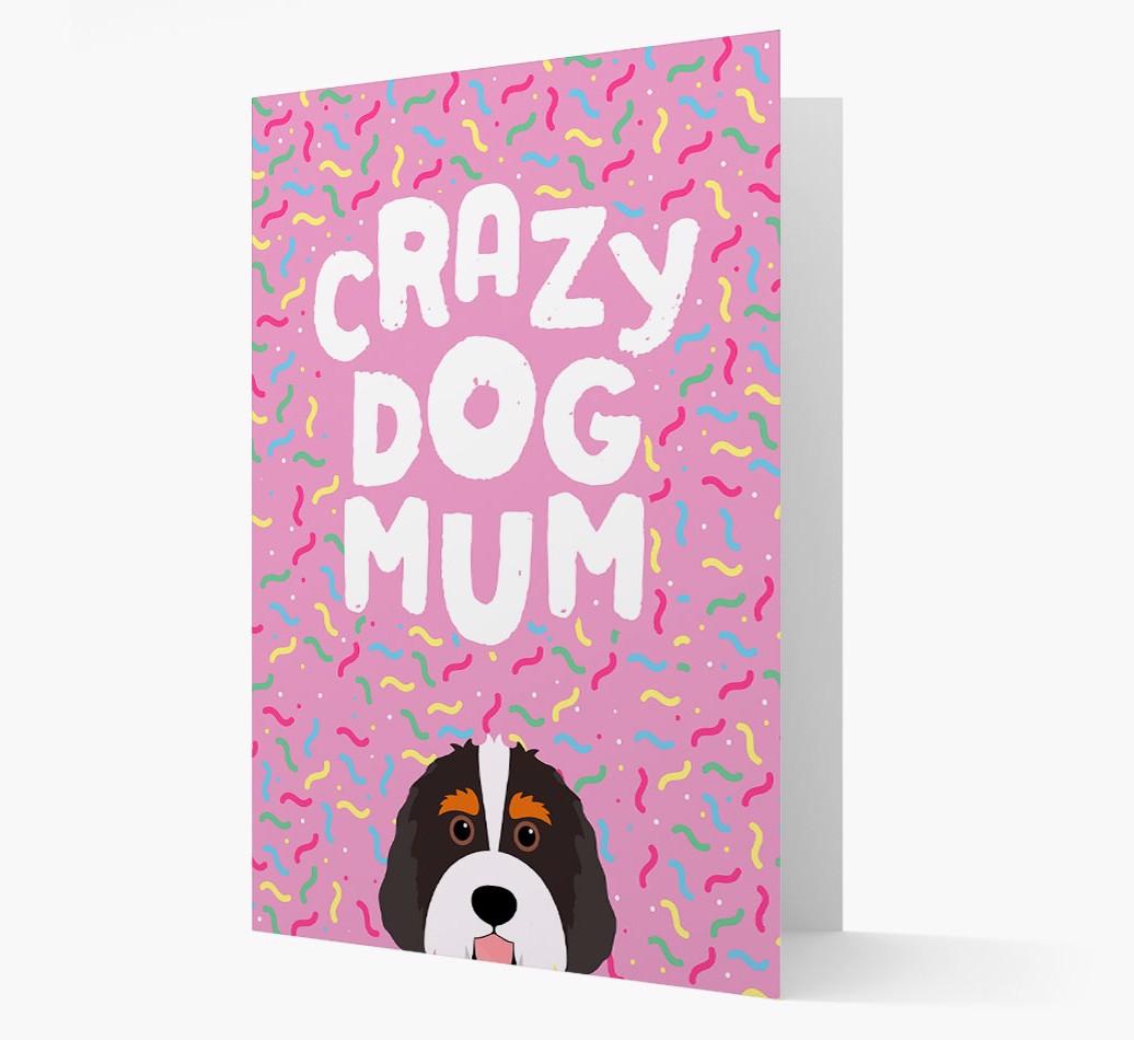 'Crazy Dog Mum' - Personalised {breedFullName} Card
