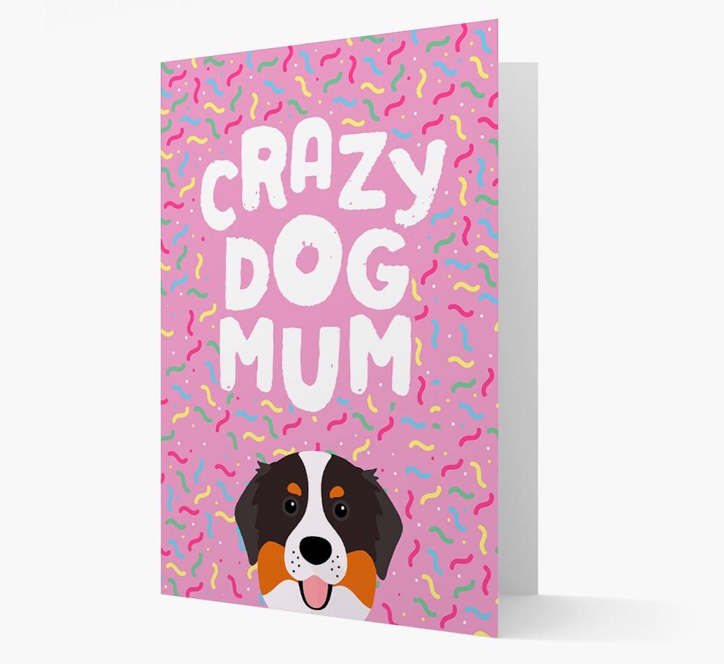 'Crazy Dog Mum' - Personalised {breedFullName} Card