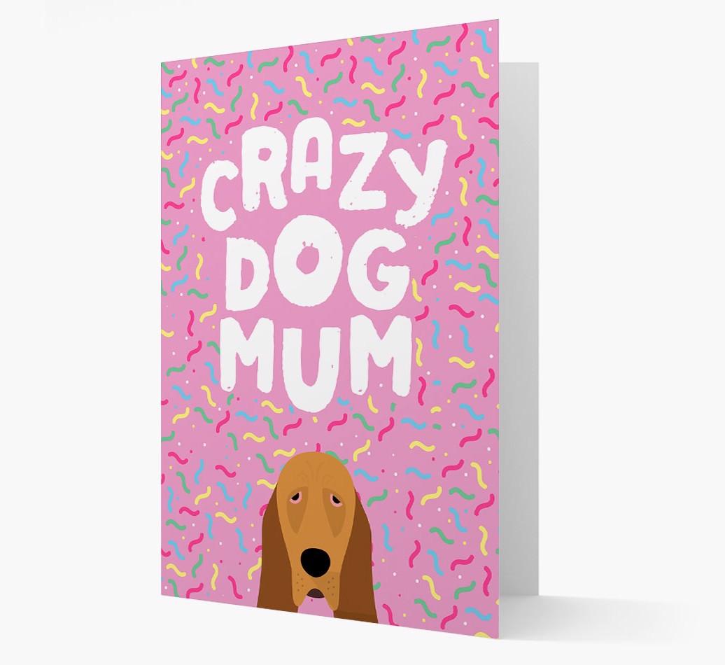 'Crazy Dog Mum' - Personalised {breedFullName} Card