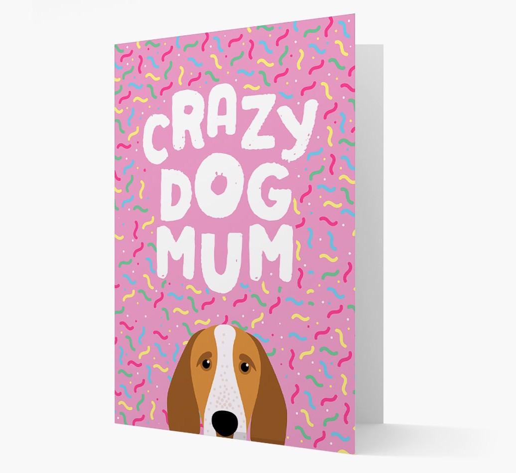 'Crazy Dog Mum' - Personalised {breedFullName} Card