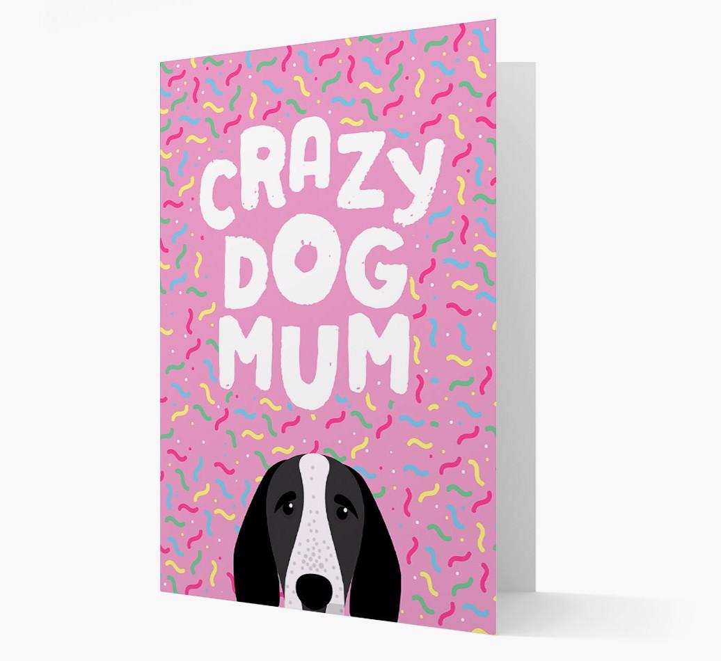 'Crazy Dog Mum' - Personalised {breedFullName} Card