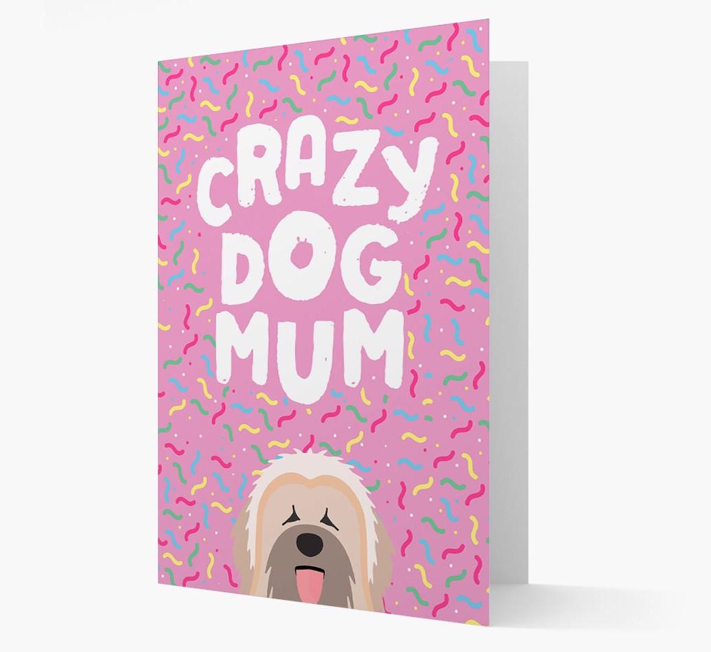 'Crazy Dog Mum' - Personalised {breedFullName} Card