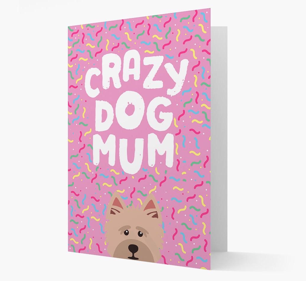 'Crazy Dog Mum' - Personalised {breedFullName} Card