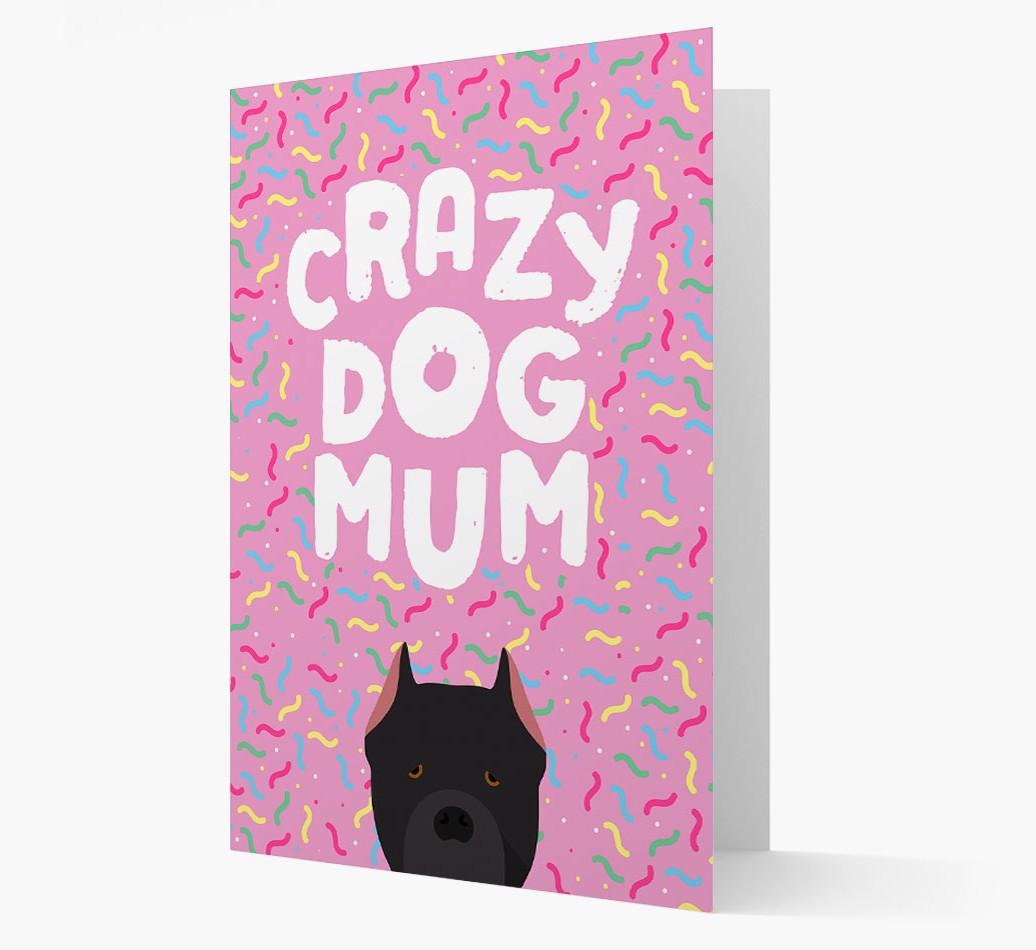 'Crazy Dog Mum' - Personalised {breedFullName} Card