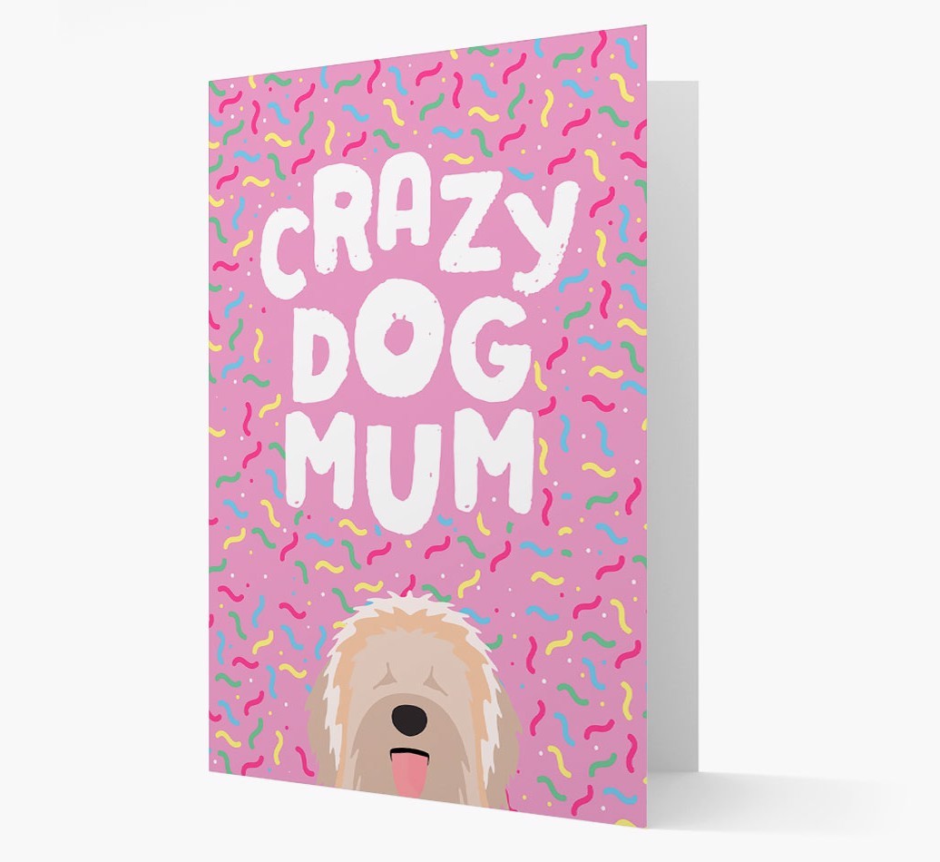 'Crazy Dog Mum' - Personalised {breedFullName} Card