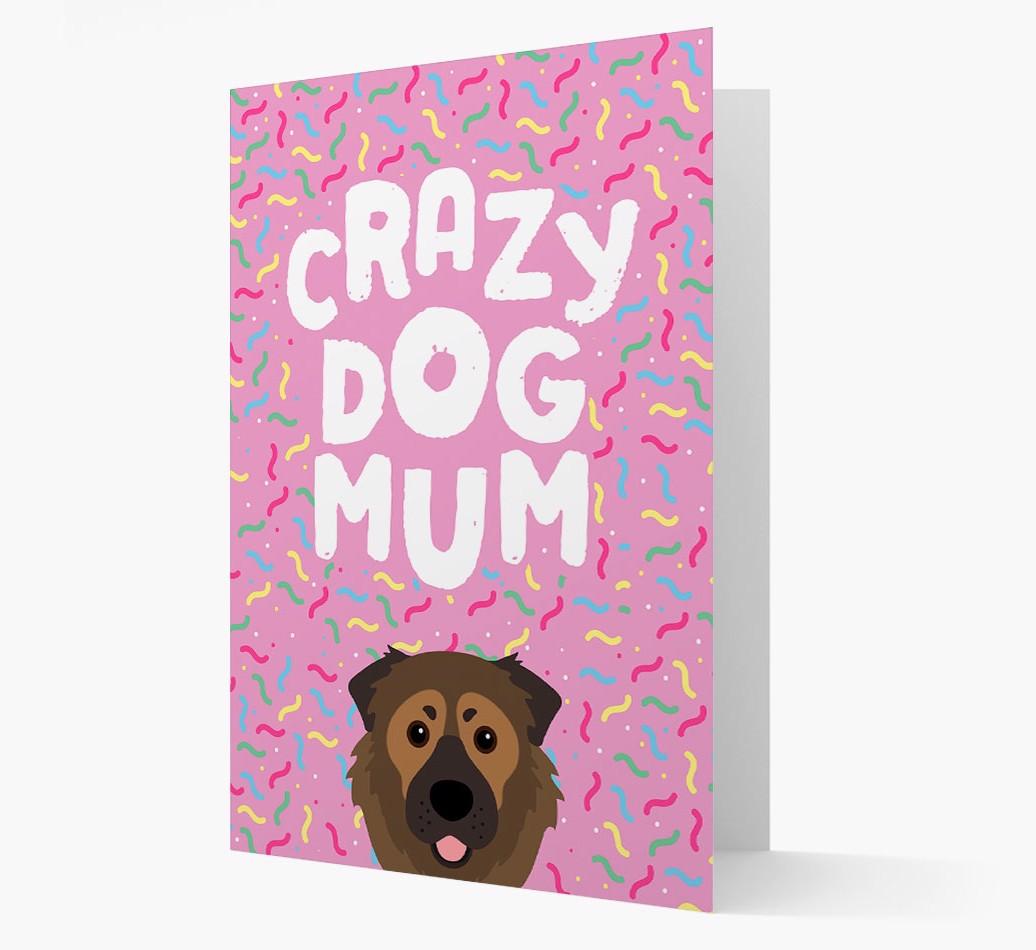 'Crazy Dog Mum' - Personalised {breedFullName} Card