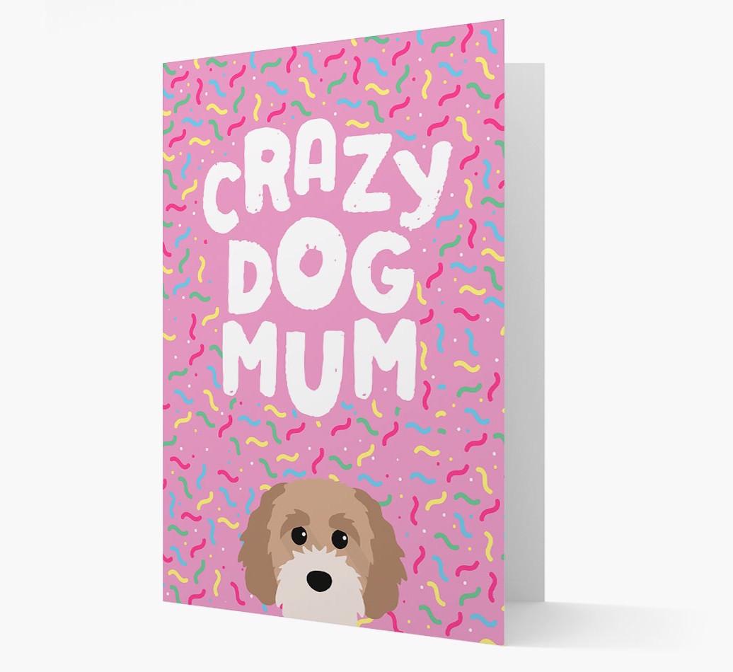 'Crazy Dog Mum' - Personalised {breedFullName} Card