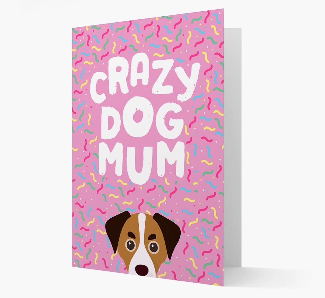 'Crazy Dog Mum' - Personalised {breedFullName} Card