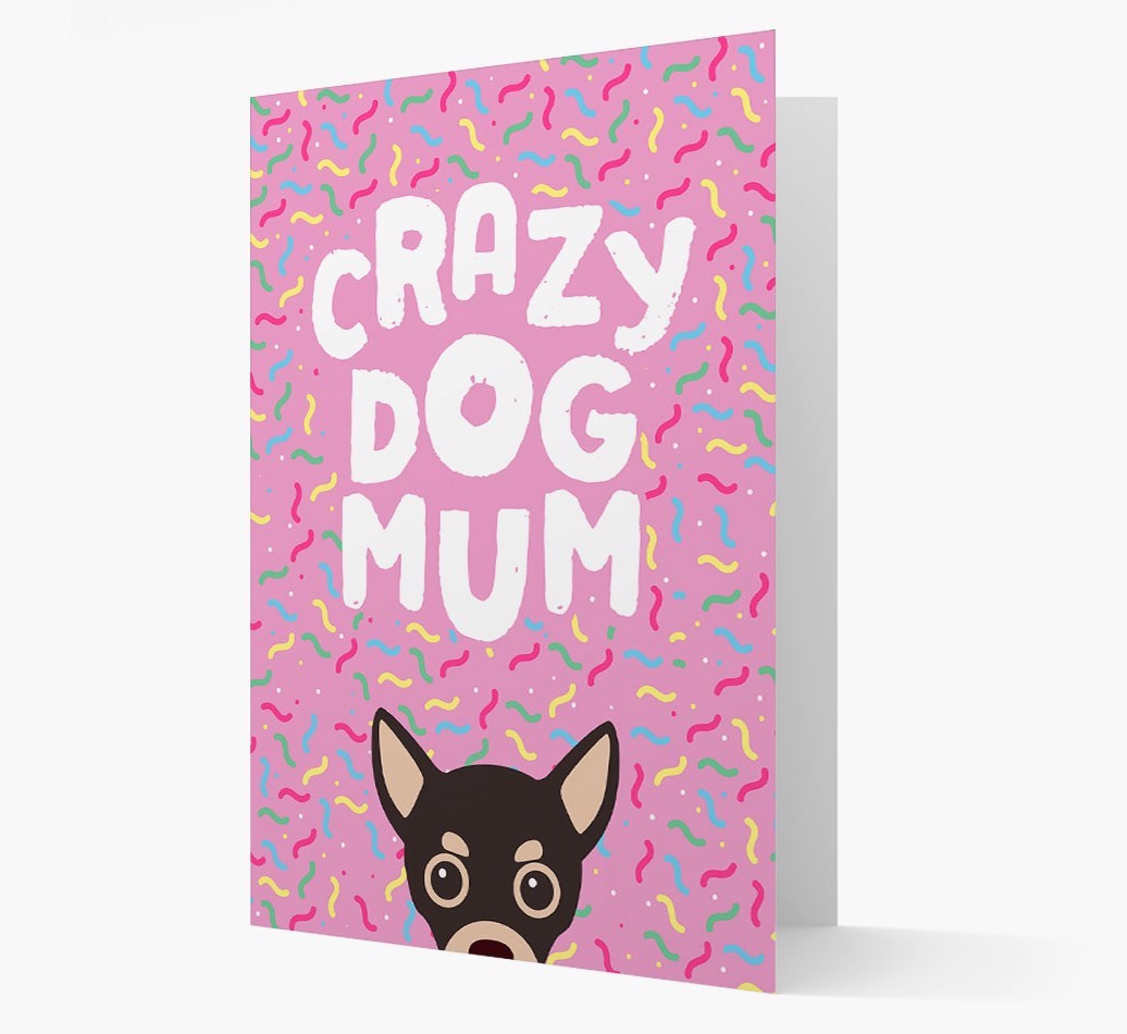 'Crazy Dog Mum' - Personalised {breedFullName} Card