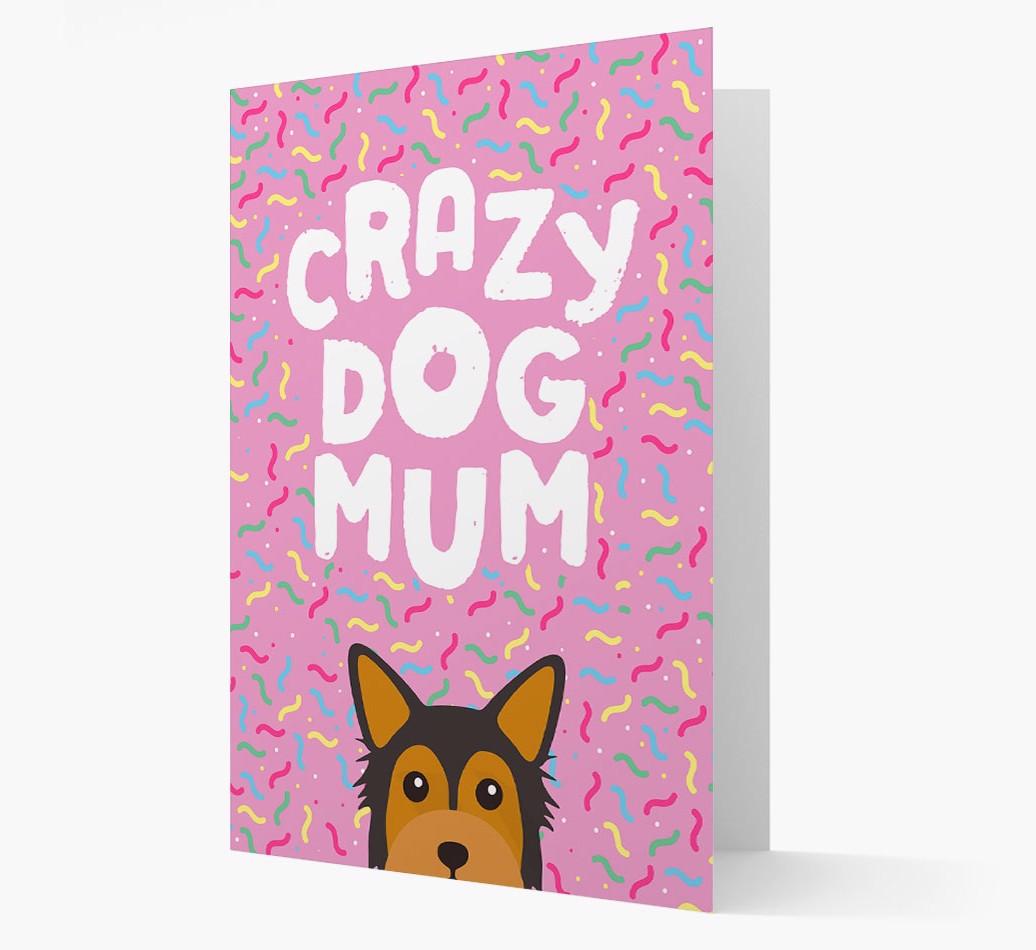 'Crazy Dog Mum' - Personalised {breedFullName} Card