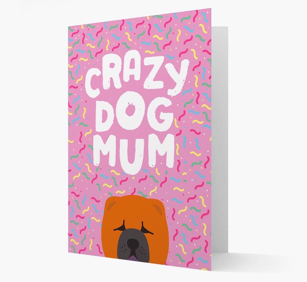 'Crazy Dog Mum' - Personalised {breedFullName} Card