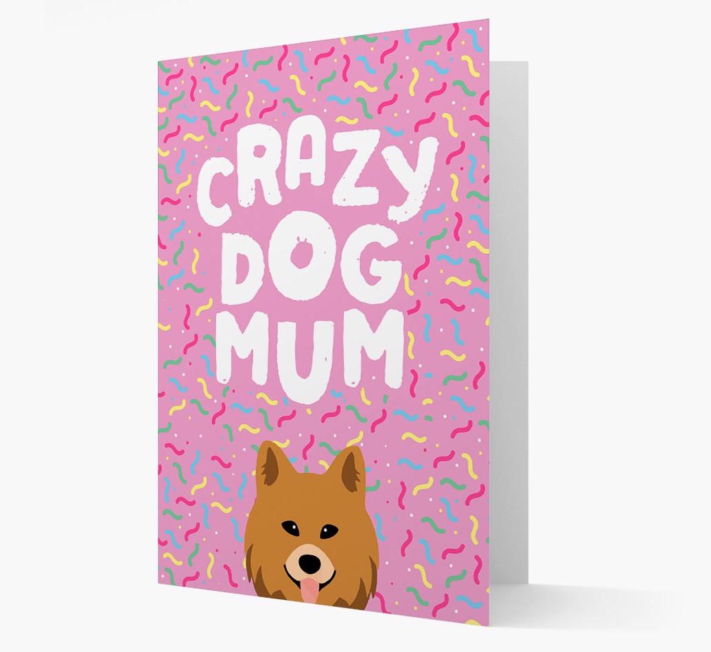 'Crazy Dog Mum' - Personalised {breedFullName} Card