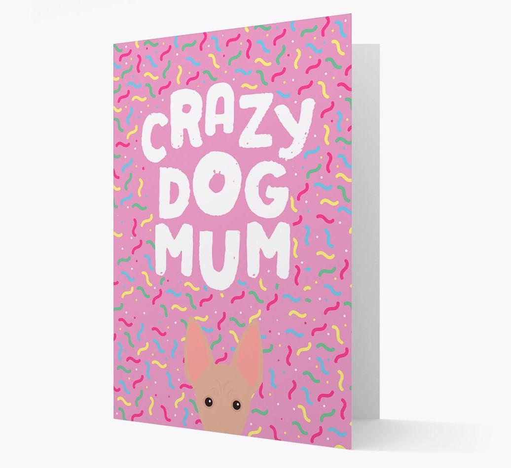 'Crazy Dog Mum' - Personalised {breedFullName} Card