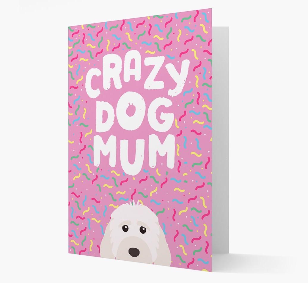 'Crazy Dog Mum' - Personalised {breedFullName} Card