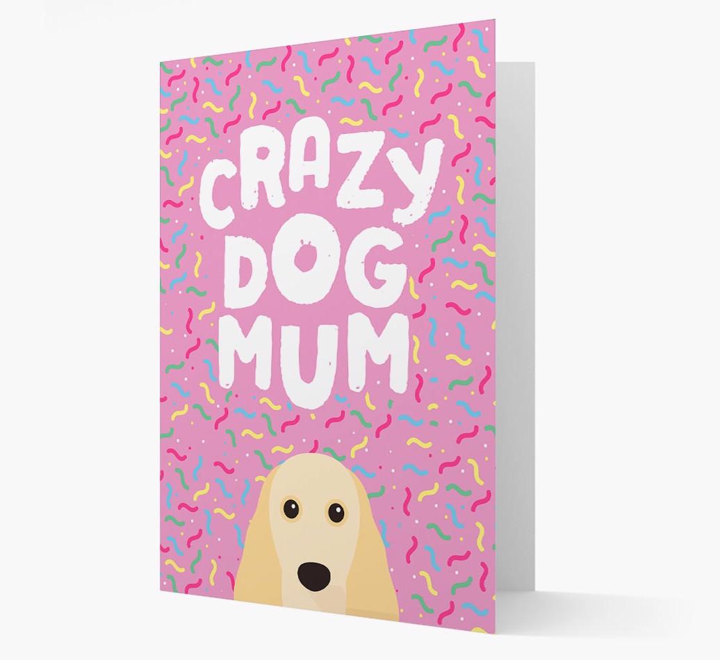 'Crazy Dog Mum' - Personalised {breedFullName} Card