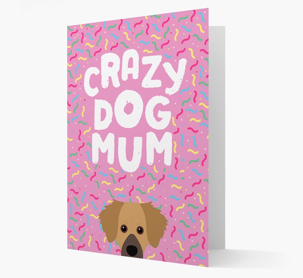 'Crazy Dog Mum' - Personalised {breedFullName} Card