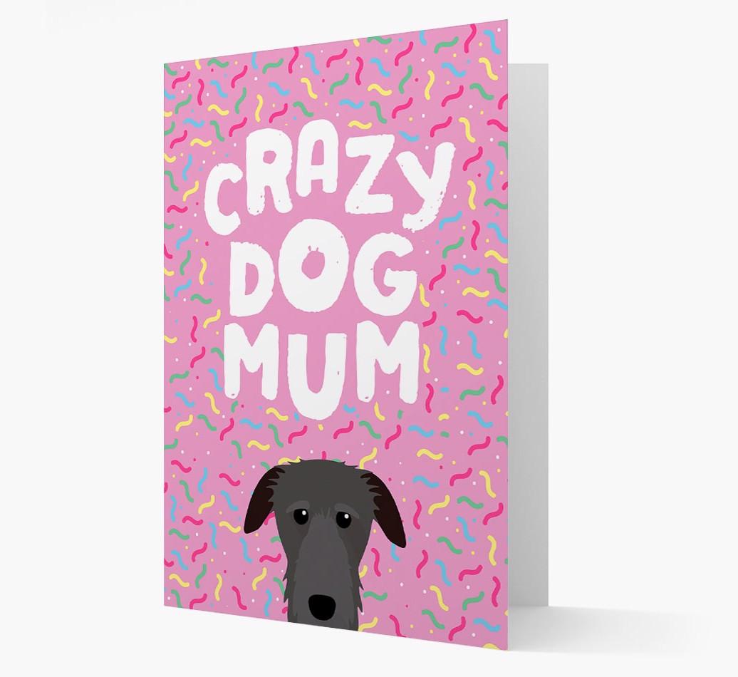'Crazy Dog Mum' - Personalised {breedFullName} Card