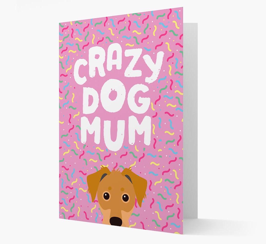 'Crazy Dog Mum' - Personalised {breedFullName} Card