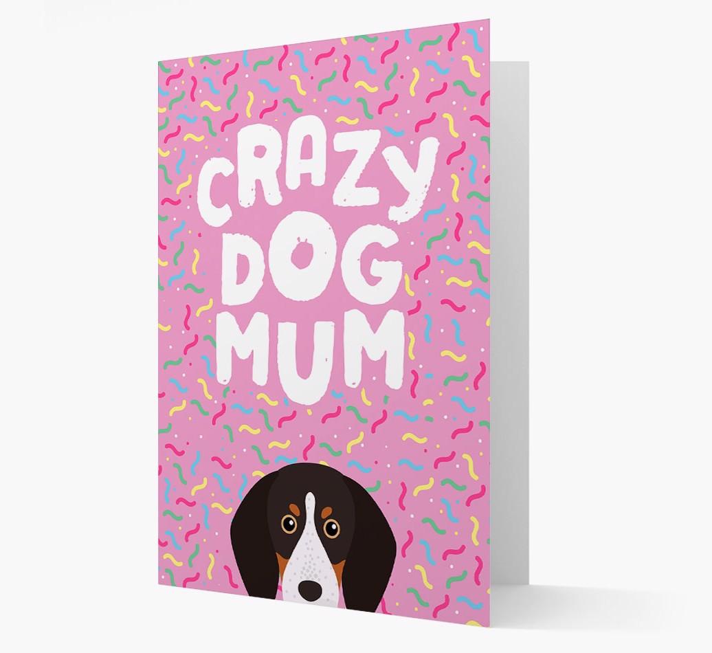 'Crazy Dog Mum' - Personalised {breedFullName} Card