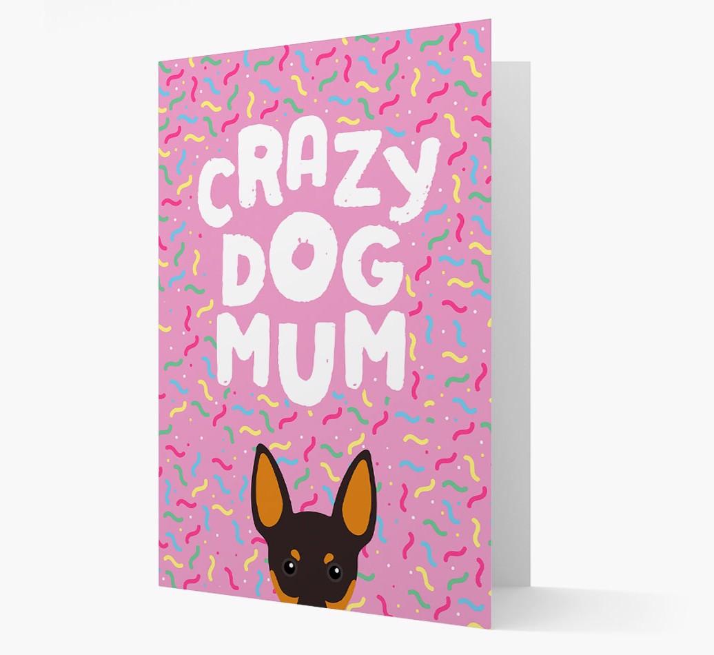 'Crazy Dog Mum' - Personalised {breedFullName} Card