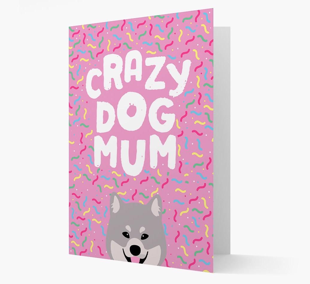 'Crazy Dog Mum' - Personalised {breedFullName} Card