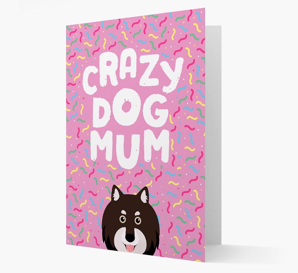 'Crazy Dog Mum' - Personalised {breedFullName} Card