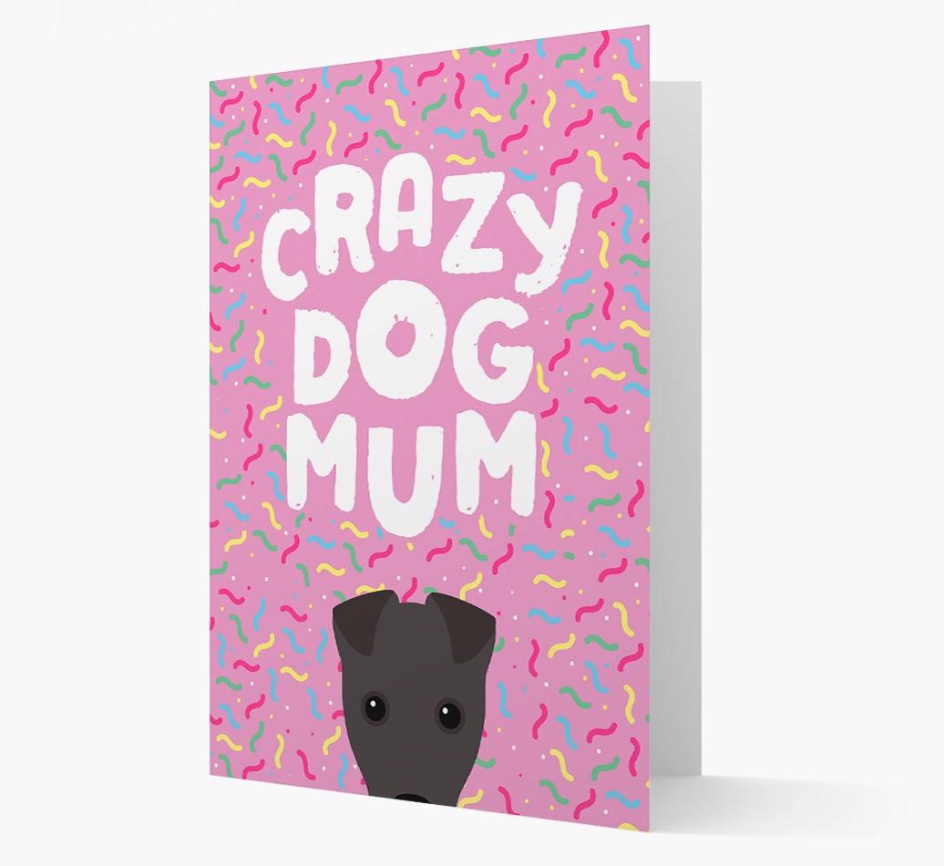 'Crazy Dog Mum' - Personalised {breedFullName} Card