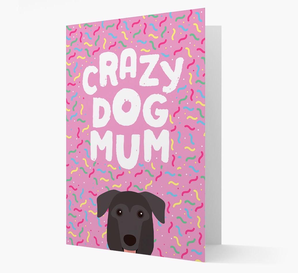 'Crazy Dog Mum' - Personalised {breedFullName} Card
