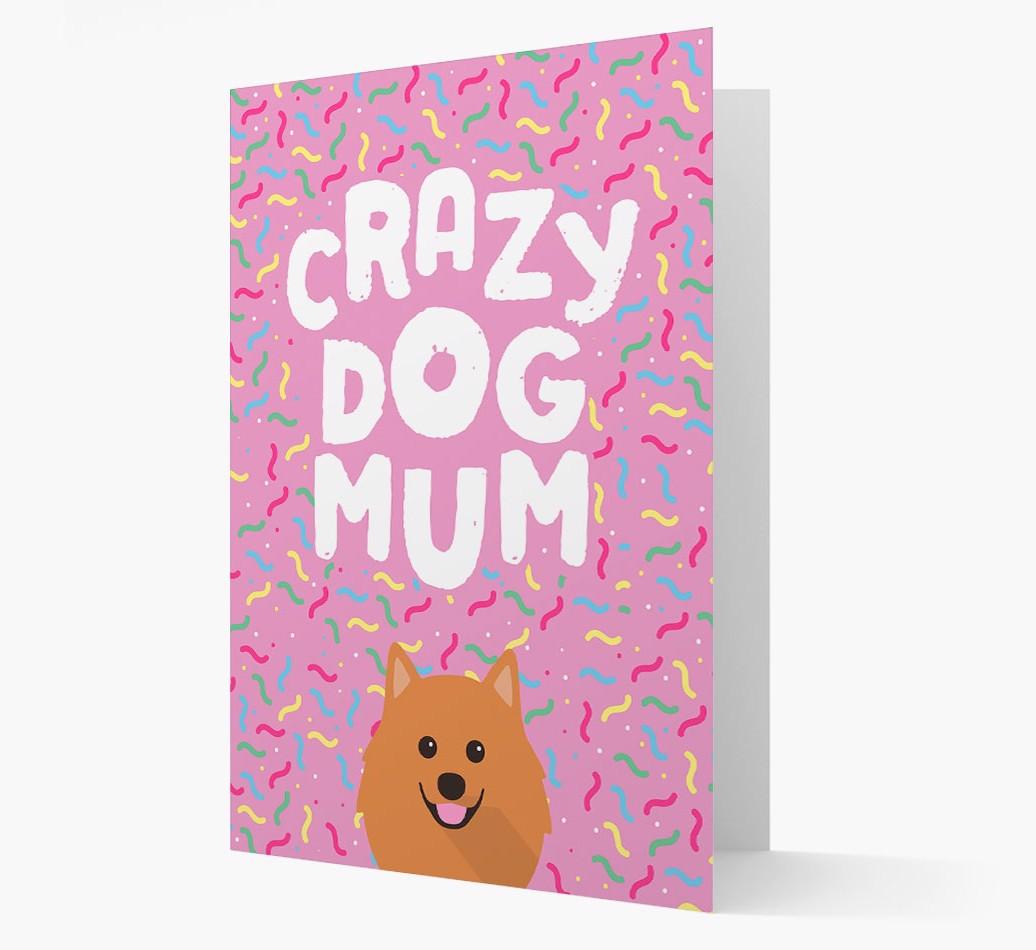 'Crazy Dog Mum' - Personalised {breedFullName} Card