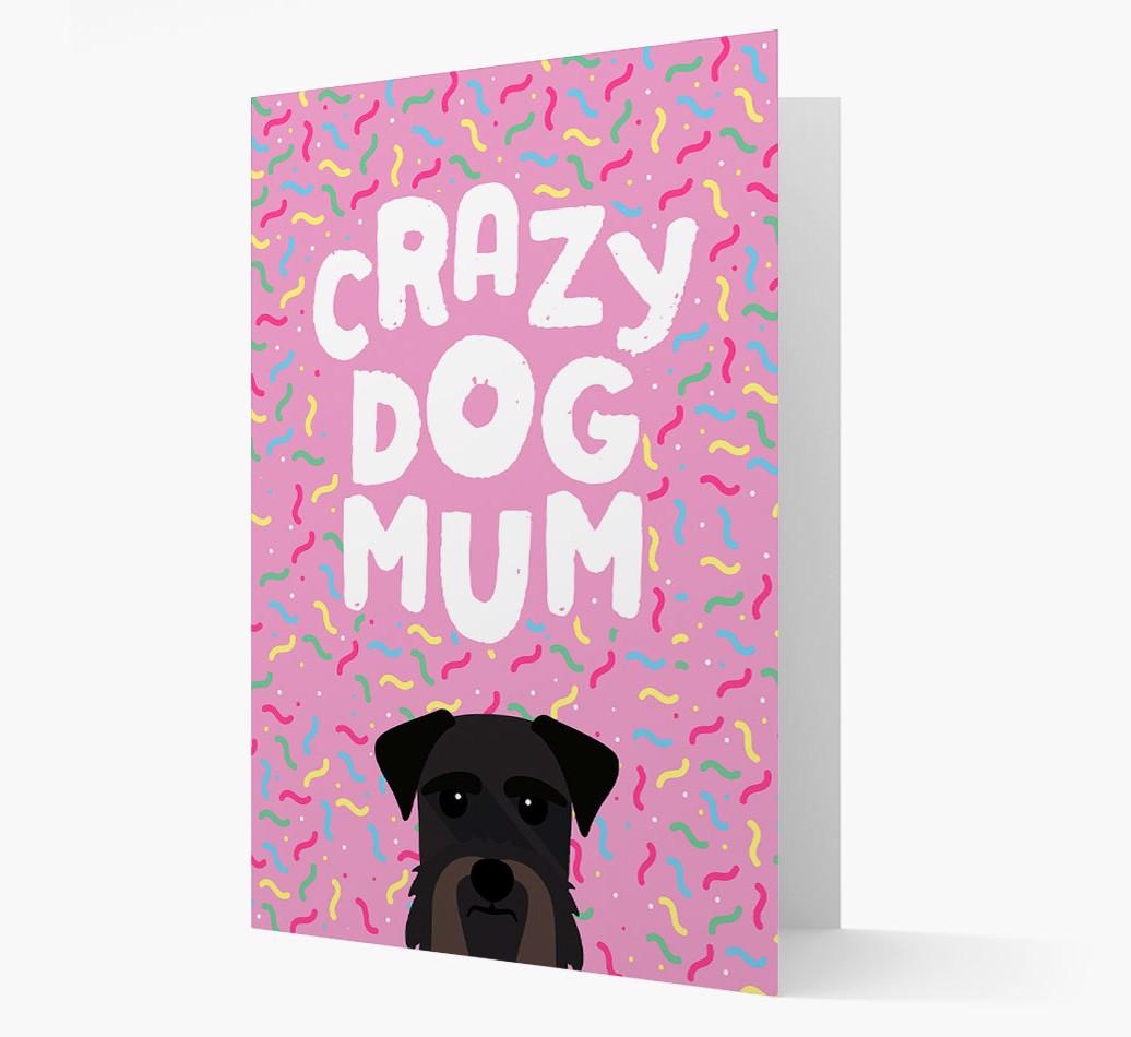 'Crazy Dog Mum' - Personalised {breedFullName} Card