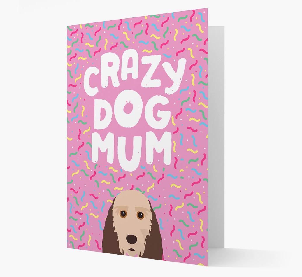'Crazy Dog Mum' - Personalised {breedFullName} Card