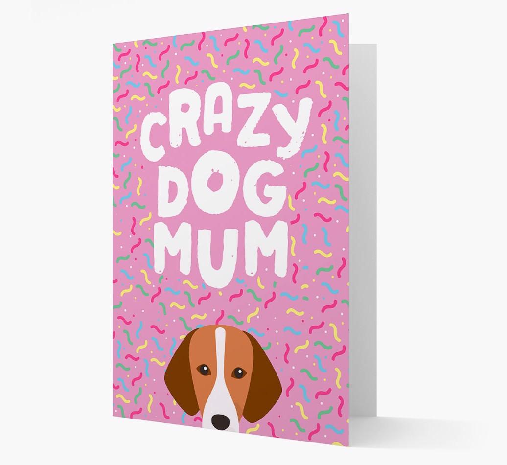 'Crazy Dog Mum' - Personalised {breedFullName} Card