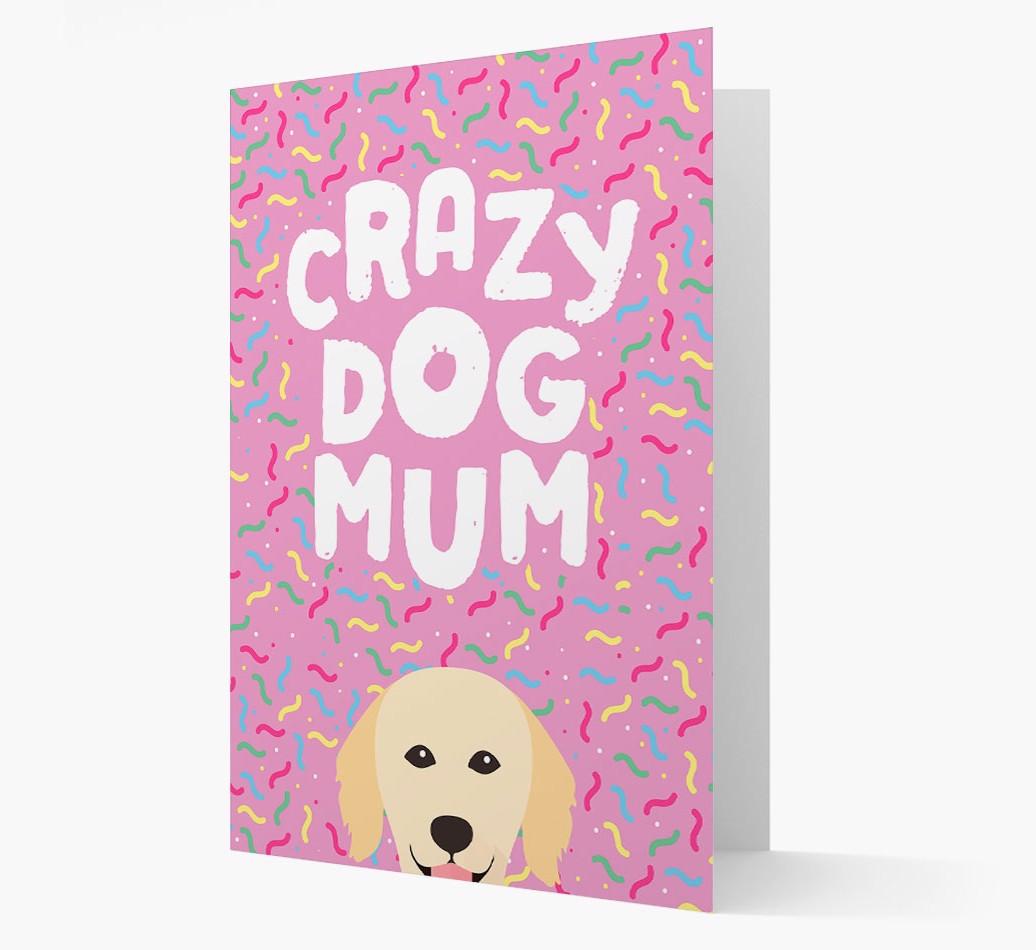 'Crazy Dog Mum' - Personalised {breedFullName} Card