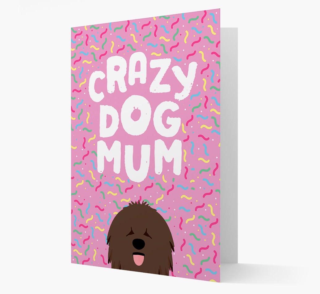 'Crazy Dog Mum' - Personalised {breedFullName} Card