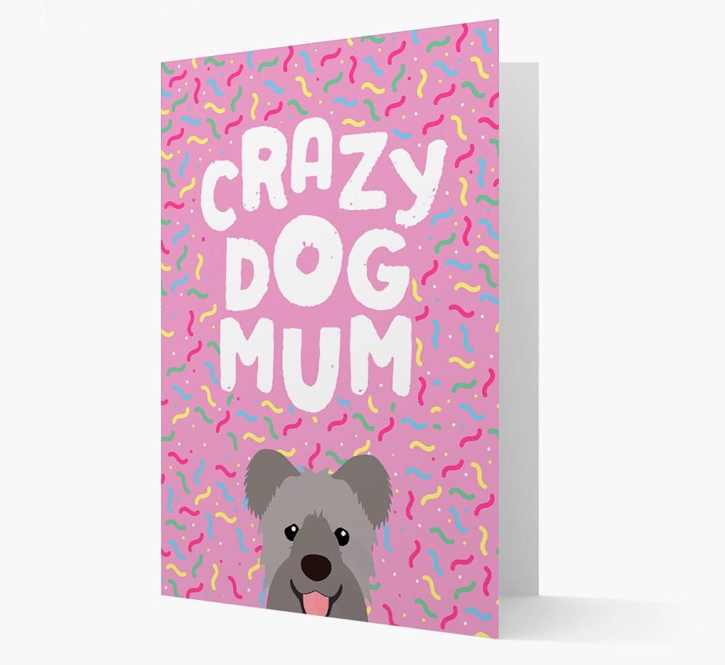 'Crazy Dog Mum' - Personalised {breedFullName} Card