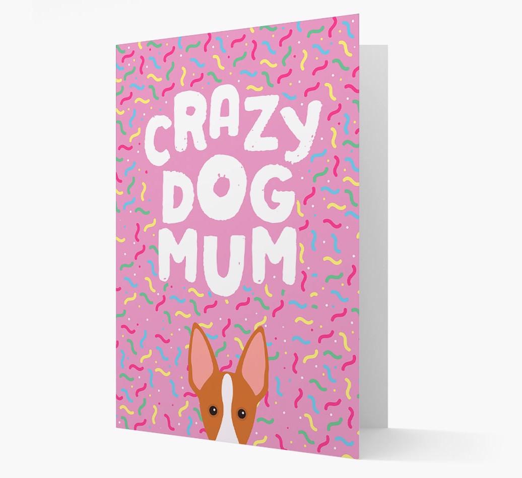 'Crazy Dog Mum' - Personalised {breedFullName} Card
