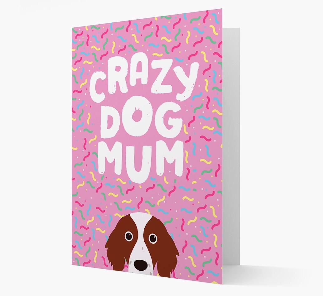 'Crazy Dog Mum' - Personalised {breedFullName} Card