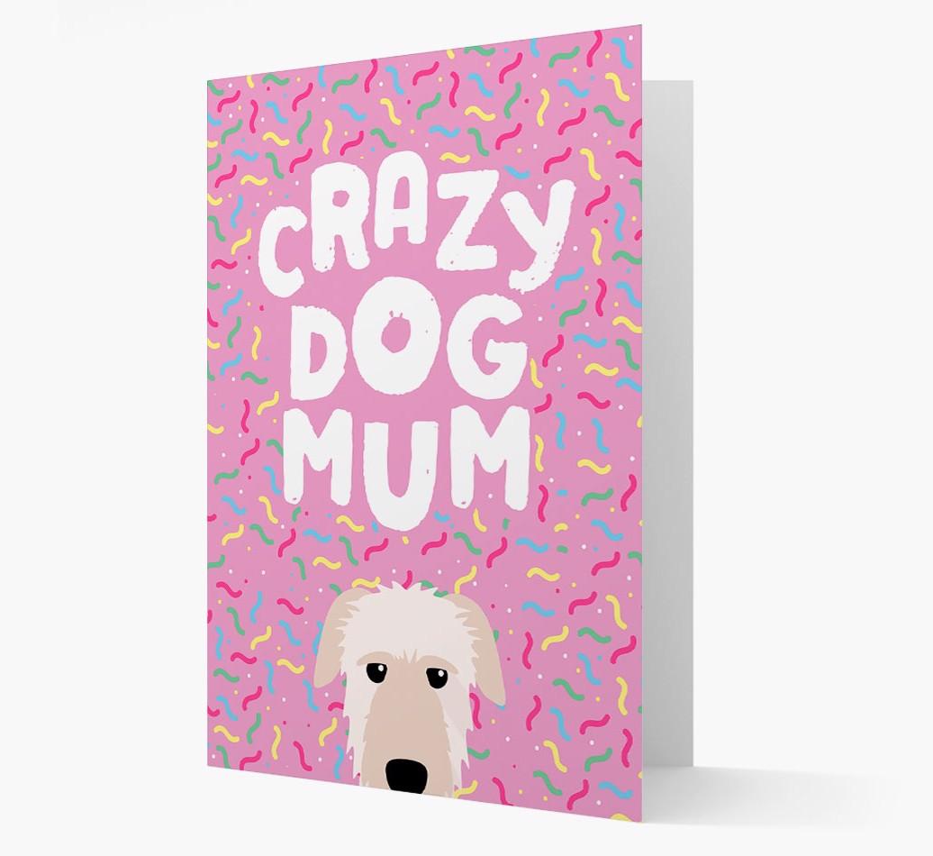 'Crazy Dog Mum' - Personalised {breedFullName} Card