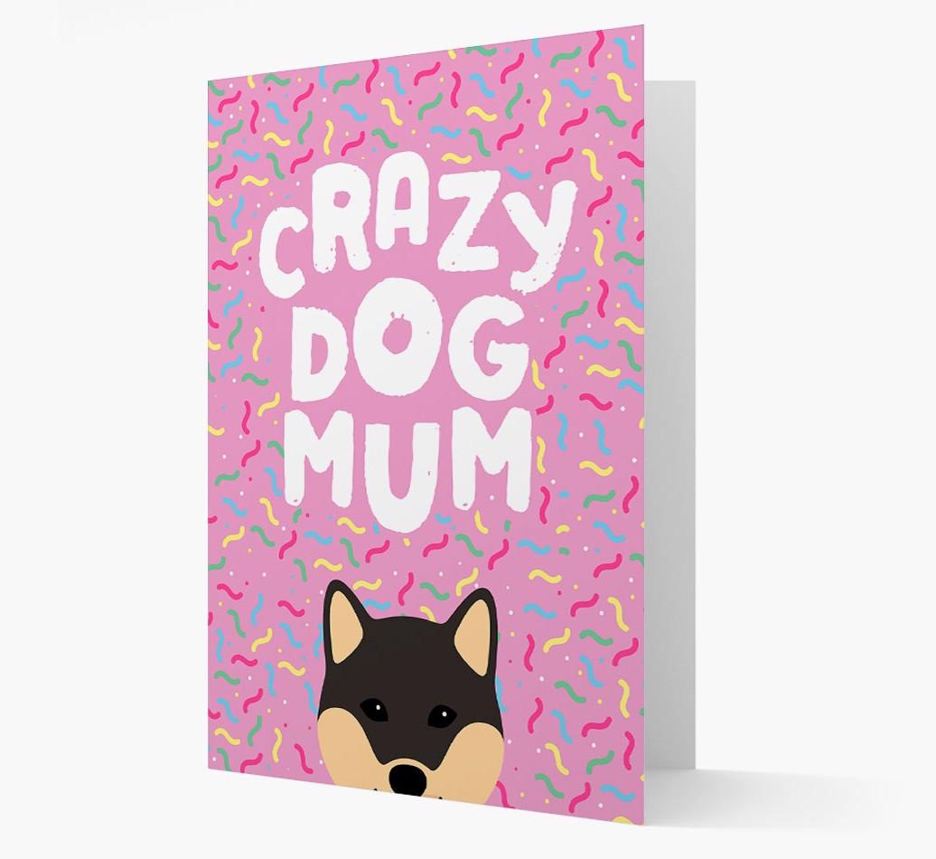 'Crazy Dog Mum' - Personalised {breedFullName} Card