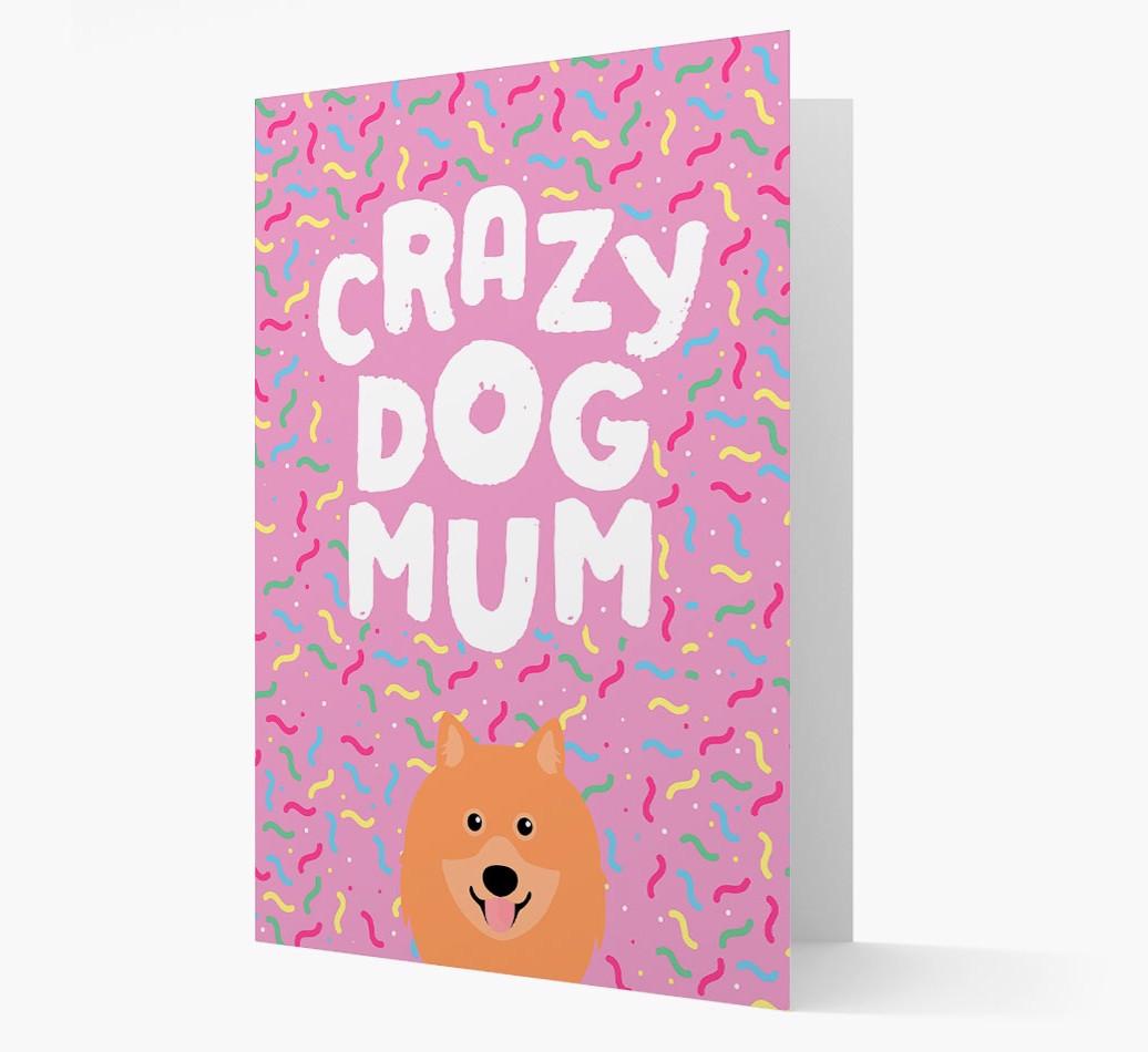 'Crazy Dog Mum' - Personalised {breedFullName} Card
