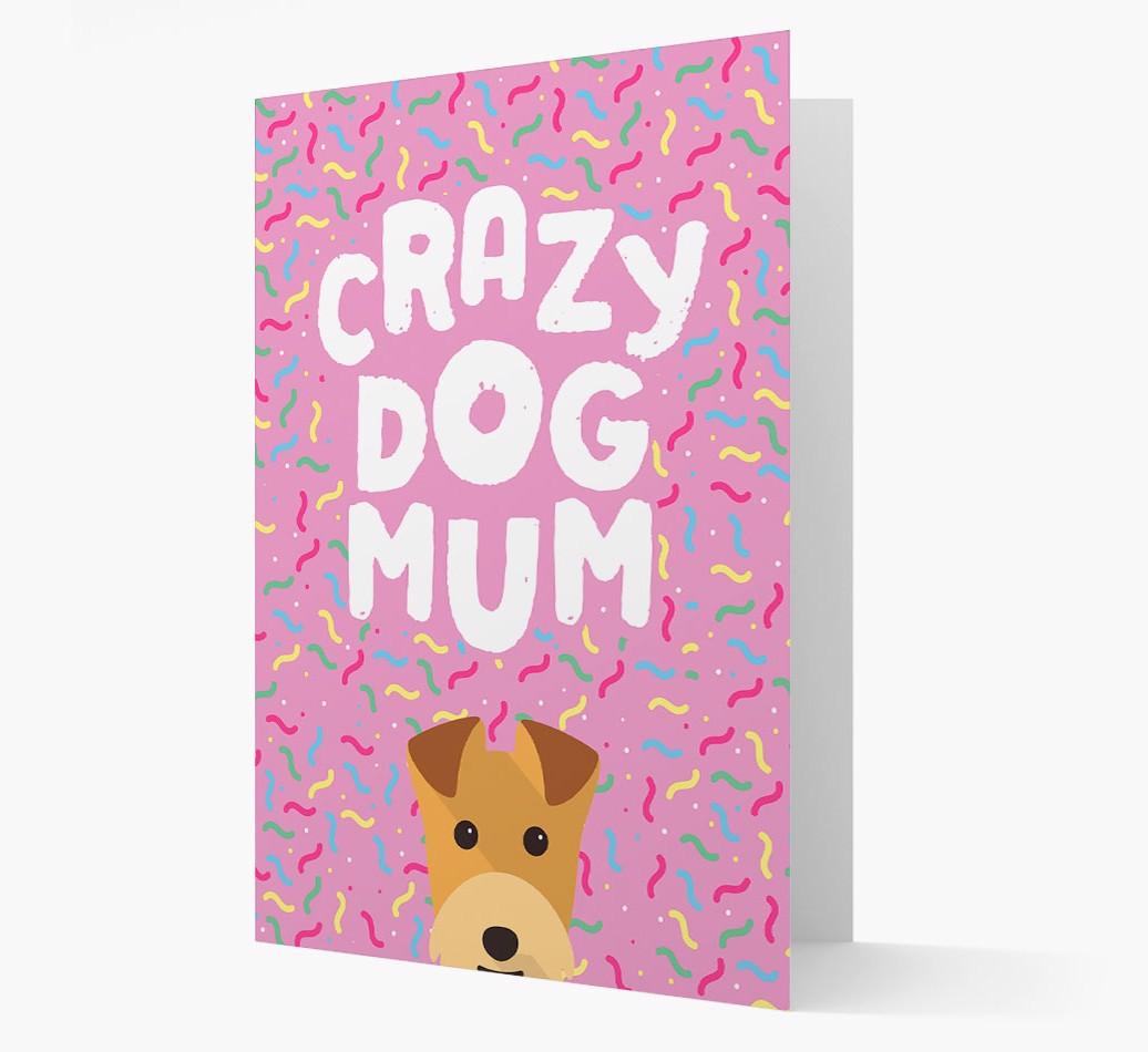 'Crazy Dog Mum' - Personalised {breedFullName} Card