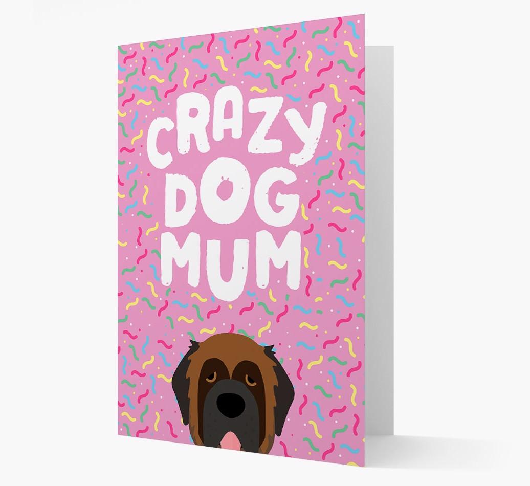 'Crazy Dog Mum' - Personalised {breedFullName} Card