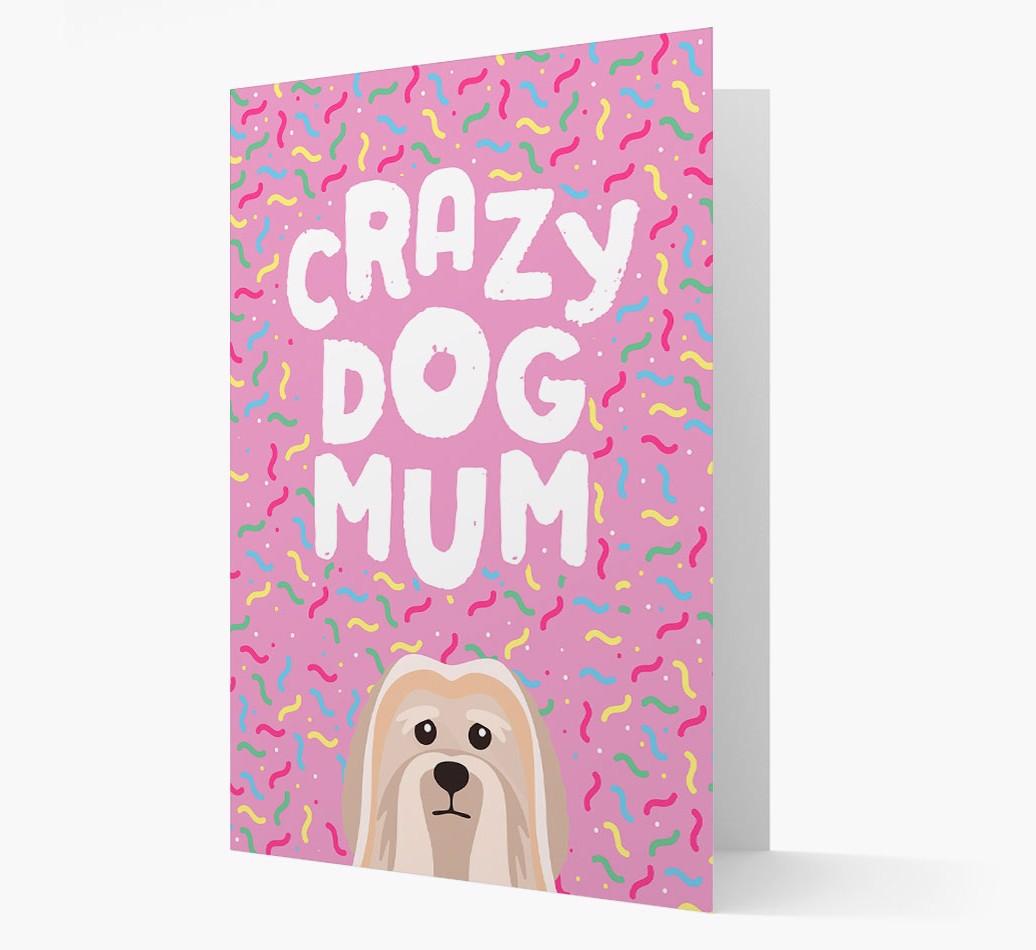 'Crazy Dog Mum' - Personalised {breedFullName} Card