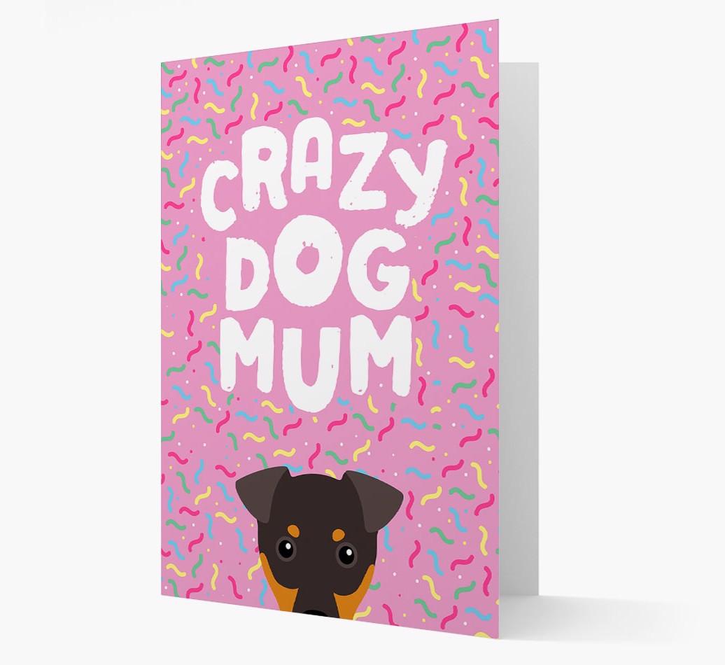 'Crazy Dog Mum' - Personalised {breedFullName} Card