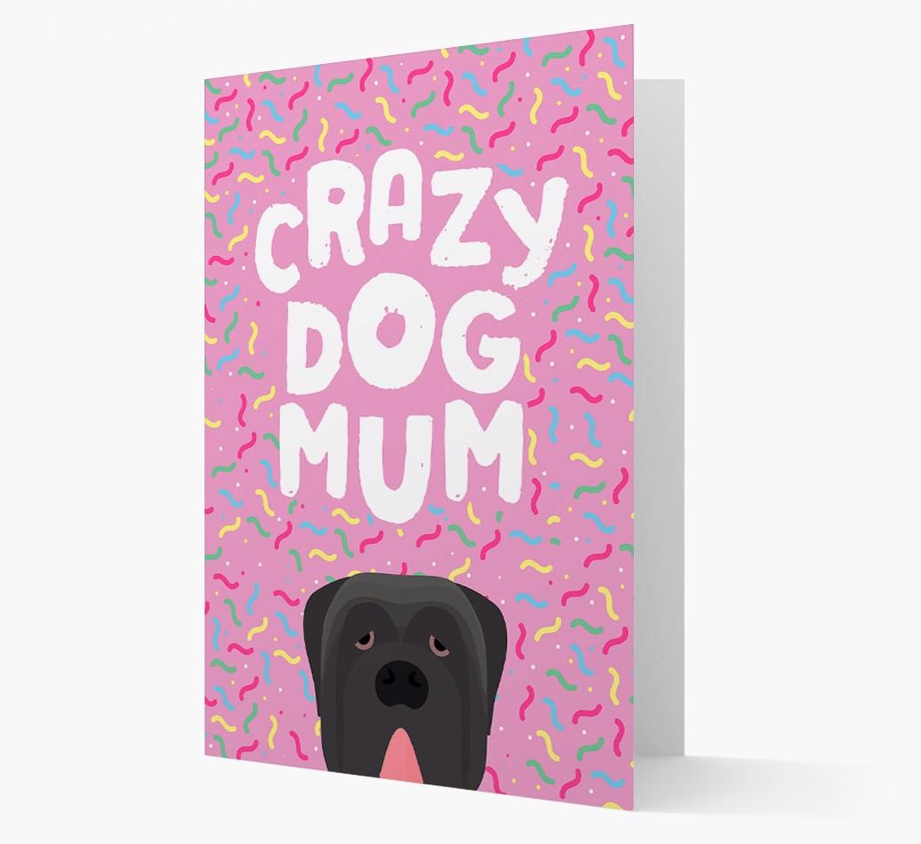 'Crazy Dog Mum' - Personalised {breedFullName} Card