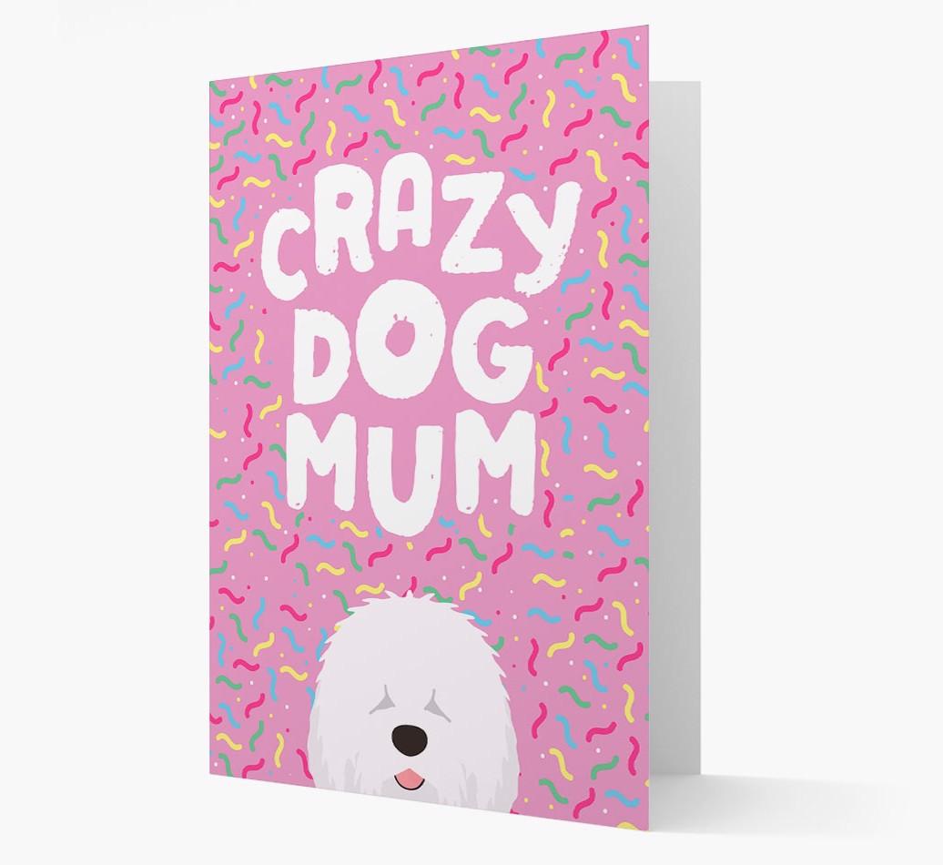 'Crazy Dog Mum' - Personalised {breedFullName} Card