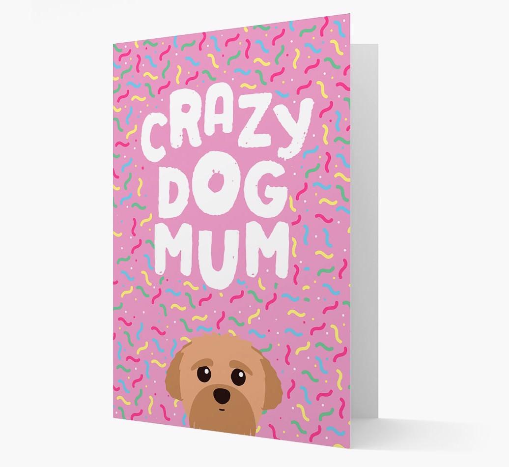 'Crazy Dog Mum' - Personalised {breedFullName} Card